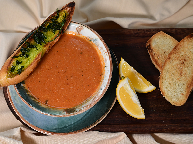 2) Red Lentil And Mint Soup 